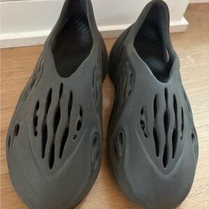 Yeezy Charcoal Slip-On Sandals